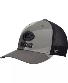 Мужская оливково-зеленая кепка Bay Packers Countershade MVP Dp Trucker Snapback '47 Brand