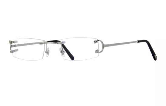 Мужская оптическая оправа CARTIER, Silver/Black