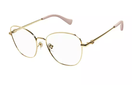 Оправа мужская Gucci овальная, золотой / бежевый