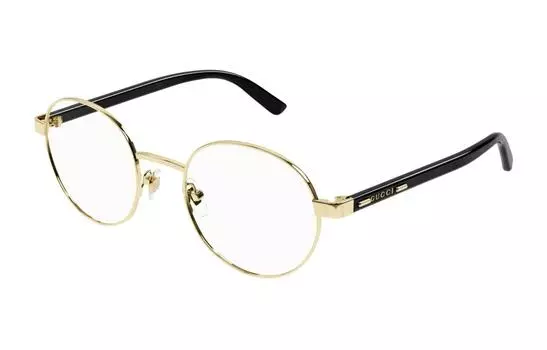 Оправа мужская Gucci овальная, золотой / черный