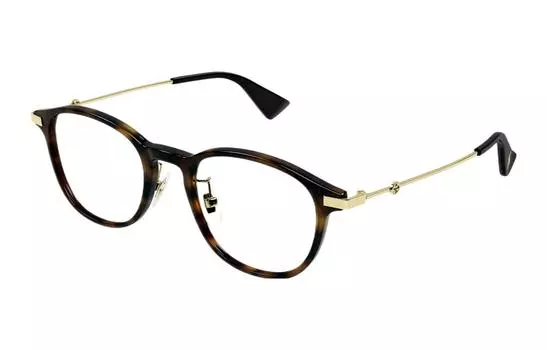 Оправа мужская Gucci Wayfarer, золотой / коричневый