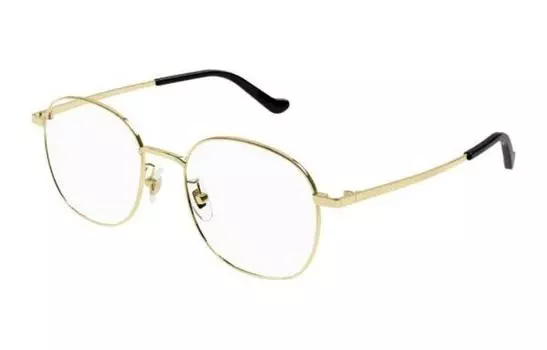 Оправа мужская Gucci Round-Frame, золотой / черный