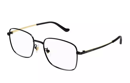Оправа мужская Gucci Rectangle, черный / золотой