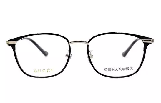 Оправа мужская Gucci тонкая, черный / серебряный