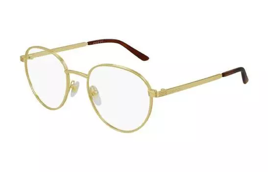 Оправа мужская Gucci с чехлом, золотой