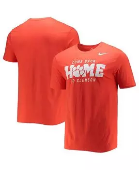 Мужская оранжевая футболка Clemson Tigers Logo Mantra Nike, оранжевый
