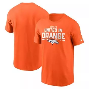 Мужская оранжевая футболка Denver Broncos Local Essential Nike