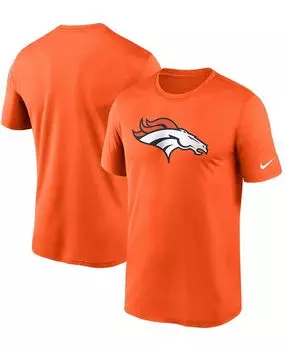 Мужская оранжевая футболка denver broncos logo essential legend performance Nike