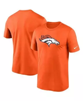 Мужская оранжевая футболка denver broncos logo essential legend performance Nike