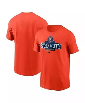 Мужская оранжевая футболка Houston Astros Local Home Town Nike, оранжевый