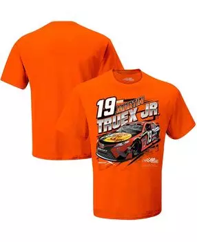 Мужская оранжевая футболка martin truex jr qualifying Joe Gibbs Racing Team Collection