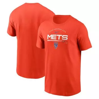 Мужская оранжевая футболка New York Mets Team Engineered Performance Nike