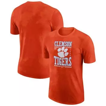 Мужская оранжевая футболка Nike Clemson Tigers Team Stack