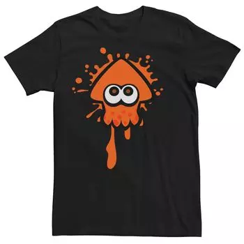 Мужская оранжевая футболка Nintendo Splatoon Team Inkling, Черная Licensed Character, черный