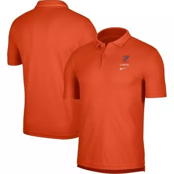 Мужская оранжевая футболка-поло Clemson Tigers UV Performance Nike