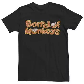 Мужская оранжевая футболка с логотипом Barrel Of Monkeys Licensed Character