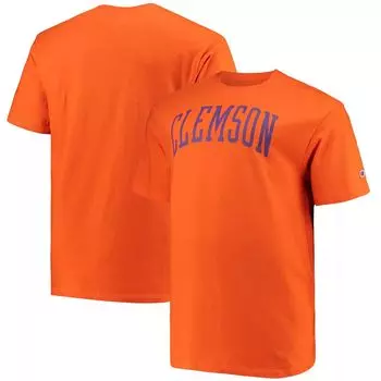 Мужская оранжевая футболка с логотипом Clemson Tigers Big & Tall Arch Team Champion