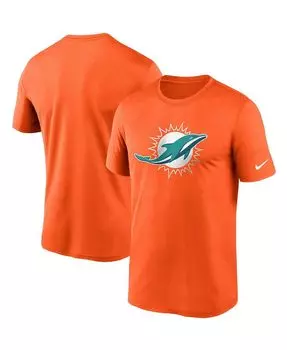 Мужская оранжевая футболка с логотипом miami dolphins essential legend performance Nike