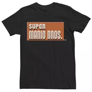 Мужская оранжевая футболка с логотипом Nintendo Super Mario в коробочке Licensed Character