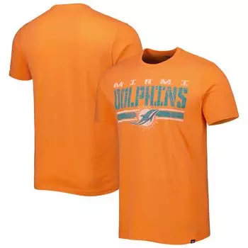 Мужская оранжевая футболка в полоску '47 Miami Dolphins Team