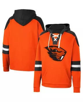 Мужская оранжевая худи oregon state beavers lace-up 4.0 pullover hoodie Colosseum