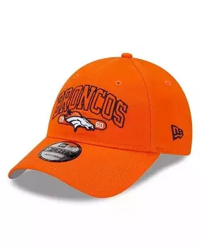 Мужская оранжевая кепка Denver Broncos Outline 9FORTY Snapback New Era, оранжевый