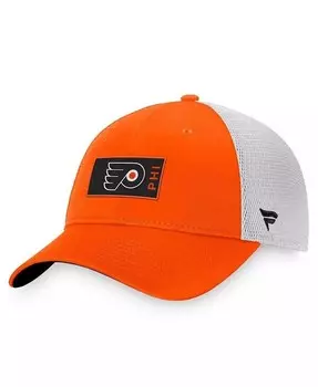 Мужская оранжевая кепка Philadelphia Flyers Authentic Pro Rink Trucker Snapback Fanatics, оранжевый