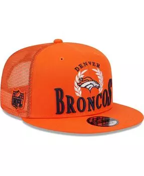 Мужская оранжевая кепка Snapback Denver Broncos Collegiate Trucker 9FIFTY New Era