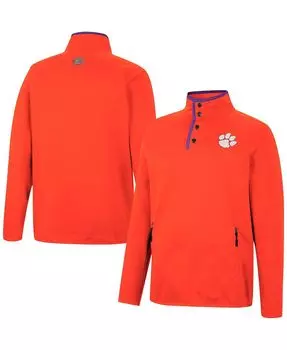 Мужская оранжевая куртка clemson tigers rebound quarter-snap Colosseum