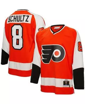Мужская оранжевая майка игрока Dave Schultz Philadelphia Flyers 1974 Blue Line Mitchell & Ness, оранжевый