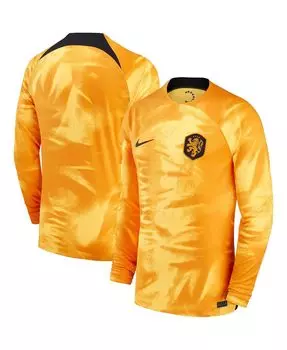 Футболка Nike Men's Orange Netherlands National Team 2022/23, желтый/черный