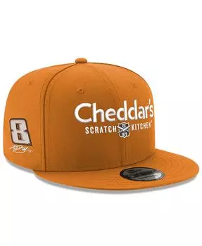 Мужская оранжевая регулируемая шляпа Kyle Busch 9FIFTY Cheddar's New Era