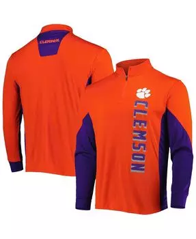 Мужская оранжевая ветровка clemson tigers bart с молнией на четверть Colosseum