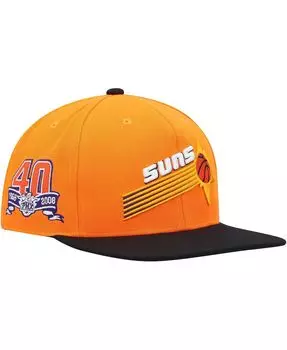 Мужская оранжево-черная шляпа Phoenix Suns Hardwood Classics 40th Anniversary Team с боковой посадкой Mitchell & Ness