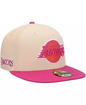 Мужская оранжево-розовая приталенная кепка Los Angeles Lakers Passion Mango 59FIFTY New Era