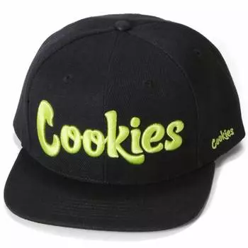 Мужская оригинальная бейсболка Mint Twill Snapback черного/желтого цвета Cookies