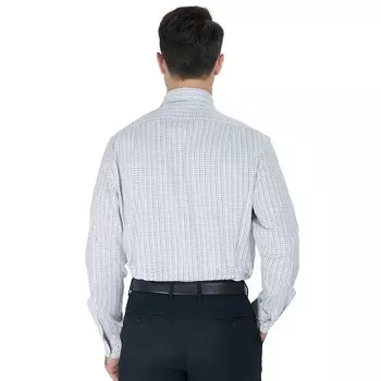 Мужская оксфордская классическая рубашка классического кроя на заказ Bespoke, синий