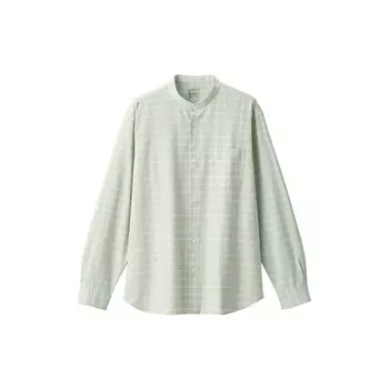 Мужская оксфордская куртка-рубашка Muji из чистого хлопка, темно-серый