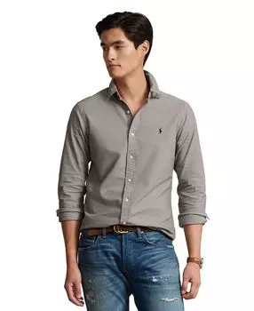 Мужская оксфордская рубашка, окрашенная в готовой одежде Polo Ralph Lauren