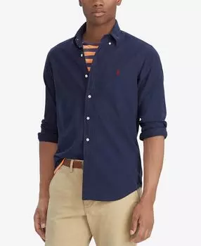 Мужская оксфордская рубашка, окрашенная в готовом виде Polo Ralph Lauren, мульти