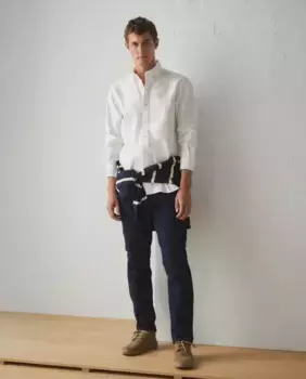 Мужская оксфордская рубашка с длинным рукавом Lloyd's, белый