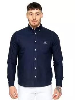 Мужская оксфордская рубашка стандартного кроя Enzo, синий