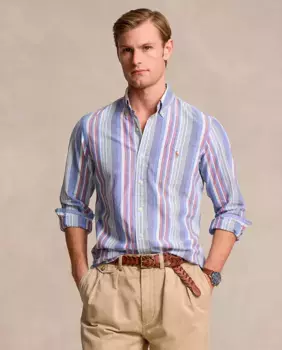 Мужская оксфордская рубашка стандартного кроя Polo Ralph Lauren, мультиколор