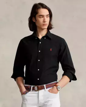 Мужская оксфордская рубашка стандартного кроя Polo Ralph Lauren, черный