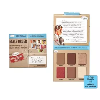 Мужская палитра теней для век First Class Male Order, Thebalm