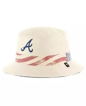 Мужская панама цвета хаки Atlanta Braves Glory Daze '47 Brand, бежевый