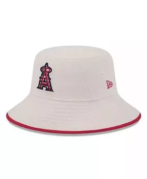 Мужская панама цвета хаки Los Angeles Angels 2024 Четвертое июля New Era, бежевый