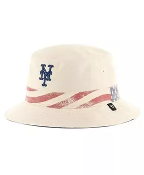 Мужская панама цвета хаки New York Mets Glory Daze '47 Brand, бежевый