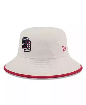 Мужская панама цвета хаки San Diego Padres 2024 Четвертое июля New Era, бежевый