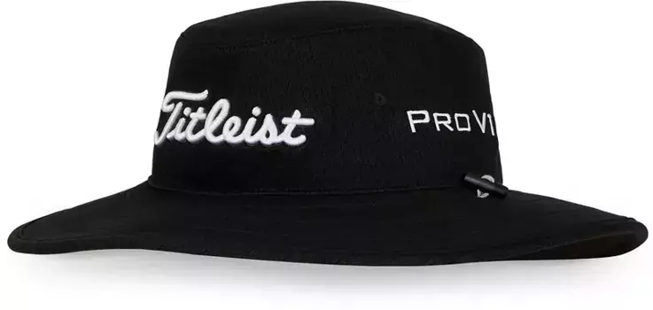 Мужская панама для гольфа Titleist Tour Aussie, черный/белый